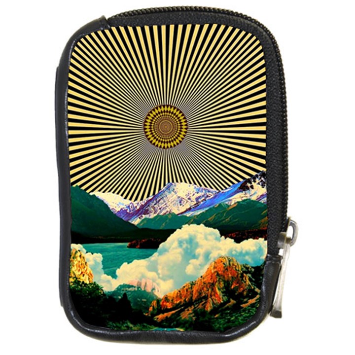 Surreal Art Psychadelic Mountain Compact Camera Leather Case