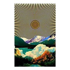 Surreal Art Psychadelic Mountain Shower Curtain 48  X 72  (small)  by Modalart