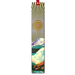 Surreal Art Psychadelic Mountain Large Book Marks by Modalart