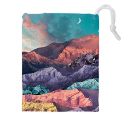 Adventure Psychedelic Mountain Drawstring Pouch (4xl) by Modalart