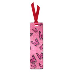 Pink Glitter Butterfly Small Book Marks