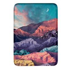 Adventure Psychedelic Mountain Rectangular Glass Fridge Magnet (4 Pack) by Modalart