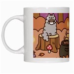 Pusheen Cute Fall The Cat White Mug Left