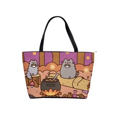 Pusheen Cute Fall The Cat Classic Shoulder Handbag by Modalart