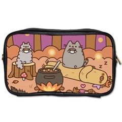 Pusheen Cute Fall The Cat Toiletries Bag (two Sides) by Modalart