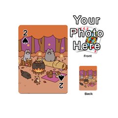 Pusheen Cute Fall The Cat Playing Cards 54 Designs (mini)