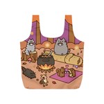 Pusheen Cute Fall The Cat Full Print Recycle Bag (S) Front