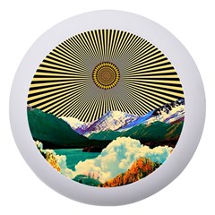 Surreal Art Psychadelic Mountain Dento Box With Mirror