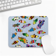 Fish Ocean Sea Water Diving Blue Small Mousepad by Modalart