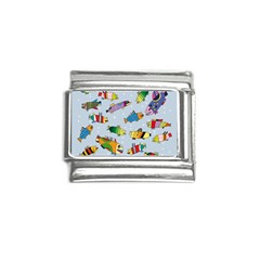 Fish Ocean Sea Water Diving Blue Italian Charm (9mm) by Modalart