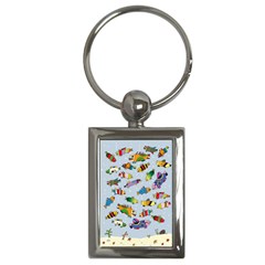 Fish Ocean Sea Water Diving Blue Key Chain (rectangle) by Modalart