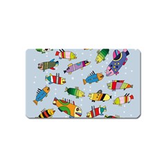 Fish Ocean Sea Water Diving Blue Magnet (name Card) by Modalart