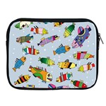 Fish Ocean Sea Water Diving Blue Apple iPad 2/3/4 Zipper Cases Front