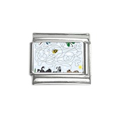 Dog Puzzle Maze Bee Butterfly Italian Charm (9mm) by Modalart