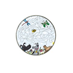 Dog Puzzle Maze Bee Butterfly Hat Clip Ball Marker (4 Pack) by Modalart