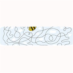 Dog Puzzle Maze Bee Butterfly Large Bar Mat by Modalart