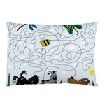 Dog Puzzle Maze Bee Butterfly Pillow Case 26.62 x18.9  Pillow Case