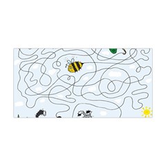 Dog Puzzle Maze Bee Butterfly Yoga Headband by Modalart