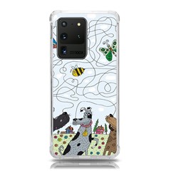 Dog Puzzle Maze Bee Butterfly Samsung Galaxy S20 Ultra 6 9 Inch Tpu Uv Case by Modalart