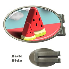 Watermelon Fruit Money Clips (Oval) 