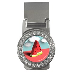 Watermelon Fruit Money Clips (CZ) 