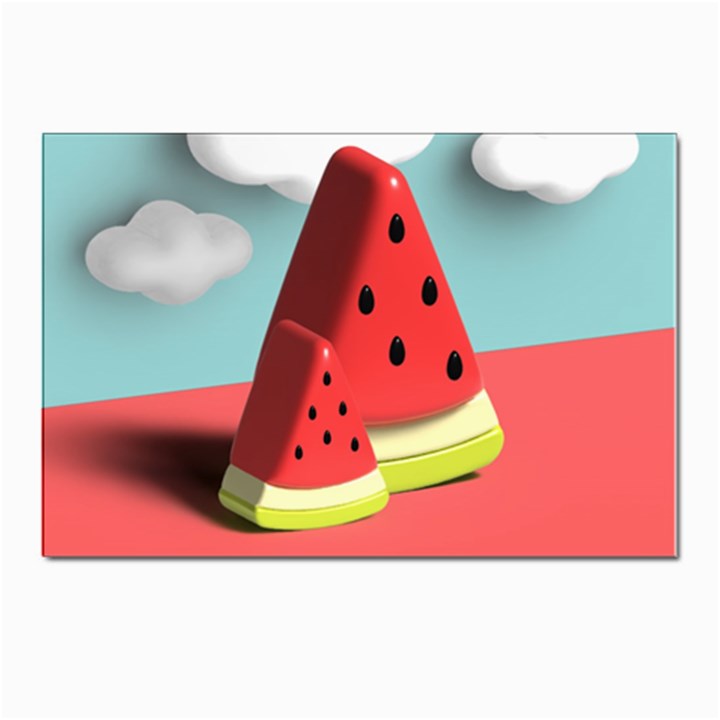 Watermelon Fruit Postcard 4 x 6  (Pkg of 10)