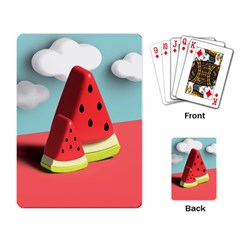 Watermelon Fruit Playing Cards Single Design (rectangle)