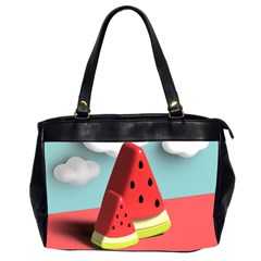 Watermelon Fruit Oversize Office Handbag (2 Sides)