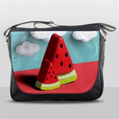 Watermelon Fruit Messenger Bag by Modalart