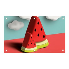 Watermelon Fruit Banner And Sign 5  X 3  by Modalart