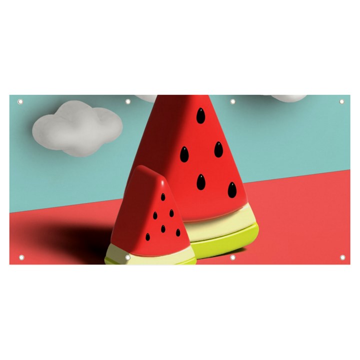 Watermelon Fruit Banner and Sign 8  x 4 