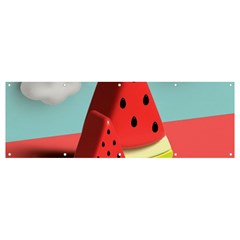 Watermelon Fruit Banner and Sign 12  x 4 