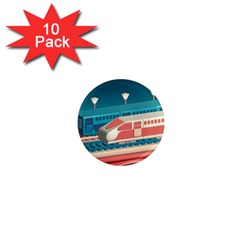 Bridge Transportation Train Toys 1  Mini Magnet (10 Pack)  by Modalart