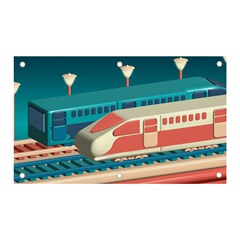 Bridge Transportation Train Toys Banner And Sign 5  X 3  by Modalart