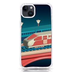 Bridge Transportation Train Toys Iphone 14 Plus Tpu Uv Print Case by Modalart