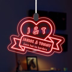 Happy Valentine - LED Acrylic Ornament