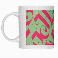 Pattern Ornament Gothic Style Elegant Font Tattoos White Mug