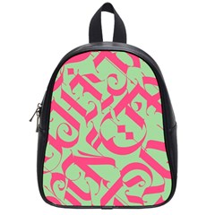 Pattern Ornament Gothic Style Elegant Font Tattoos School Bag (Small)