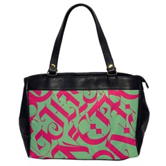 Pattern Ornament Gothic Style Elegant Font Tattoos Oversize Office Handbag