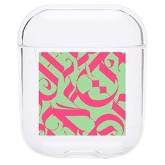 Pattern Ornament Gothic Style Elegant Font Tattoos Hard PC AirPods 1/2 Case