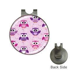 Seamless Cute Colourfull Owl Kids Pattern Hat Clips With Golf Markers by Bedest