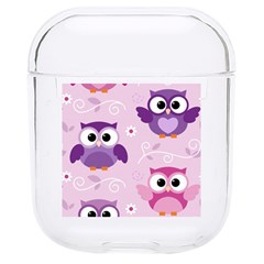 Seamless Cute Colourfull Owl Kids Pattern Hard Pc Airpods 1/2 Case by Bedest