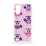 Seamless Cute Colourfull Owl Kids Pattern Samsung Galaxy S20 6.2 Inch TPU UV Case Front