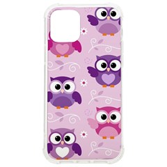 Seamless Cute Colourfull Owl Kids Pattern Iphone 12/12 Pro Tpu Uv Print Case by Bedest