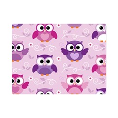 Seamless Cute Colourfull Owl Kids Pattern Premium Plush Fleece Blanket (mini) by Bedest