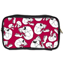 Terrible Frightening Seamless Pattern With Skull Toiletries Bag (two Sides) by Bedest