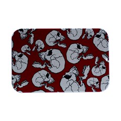 Terrible Frightening Seamless Pattern With Skull Open Lid Metal Box (silver)   by Bedest