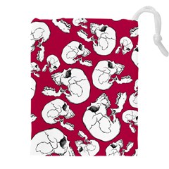 Terrible Frightening Seamless Pattern With Skull Drawstring Pouch (5xl) by Bedest