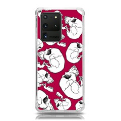 Terrible Frightening Seamless Pattern With Skull Samsung Galaxy S20 Ultra 6 9 Inch Tpu Uv Case by Bedest