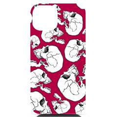 Terrible Frightening Seamless Pattern With Skull Iphone 14 Black Uv Print Case by Bedest